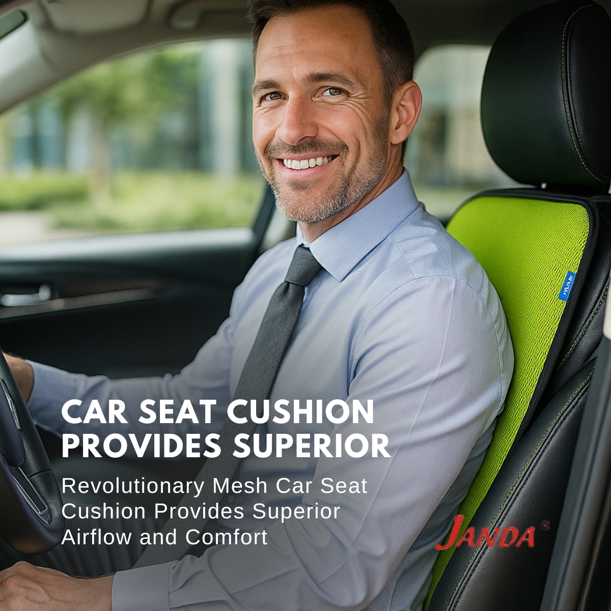 Breathable Ergonomic Auto Backrest Seat Cushion Pillow Back Support Fashion Car Seat Cushion