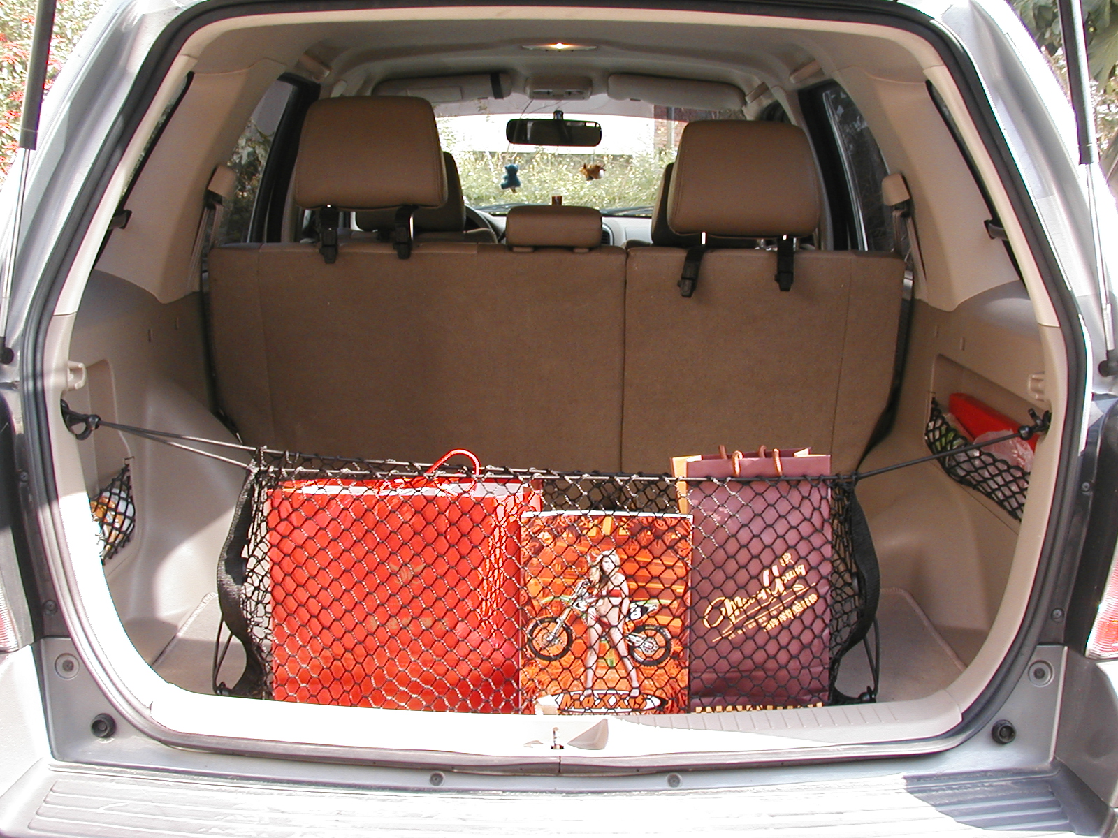 cargo net,elastic cargo net for car back. Rear trunk storage net bag.37cmX100cm,Made in taiwan
