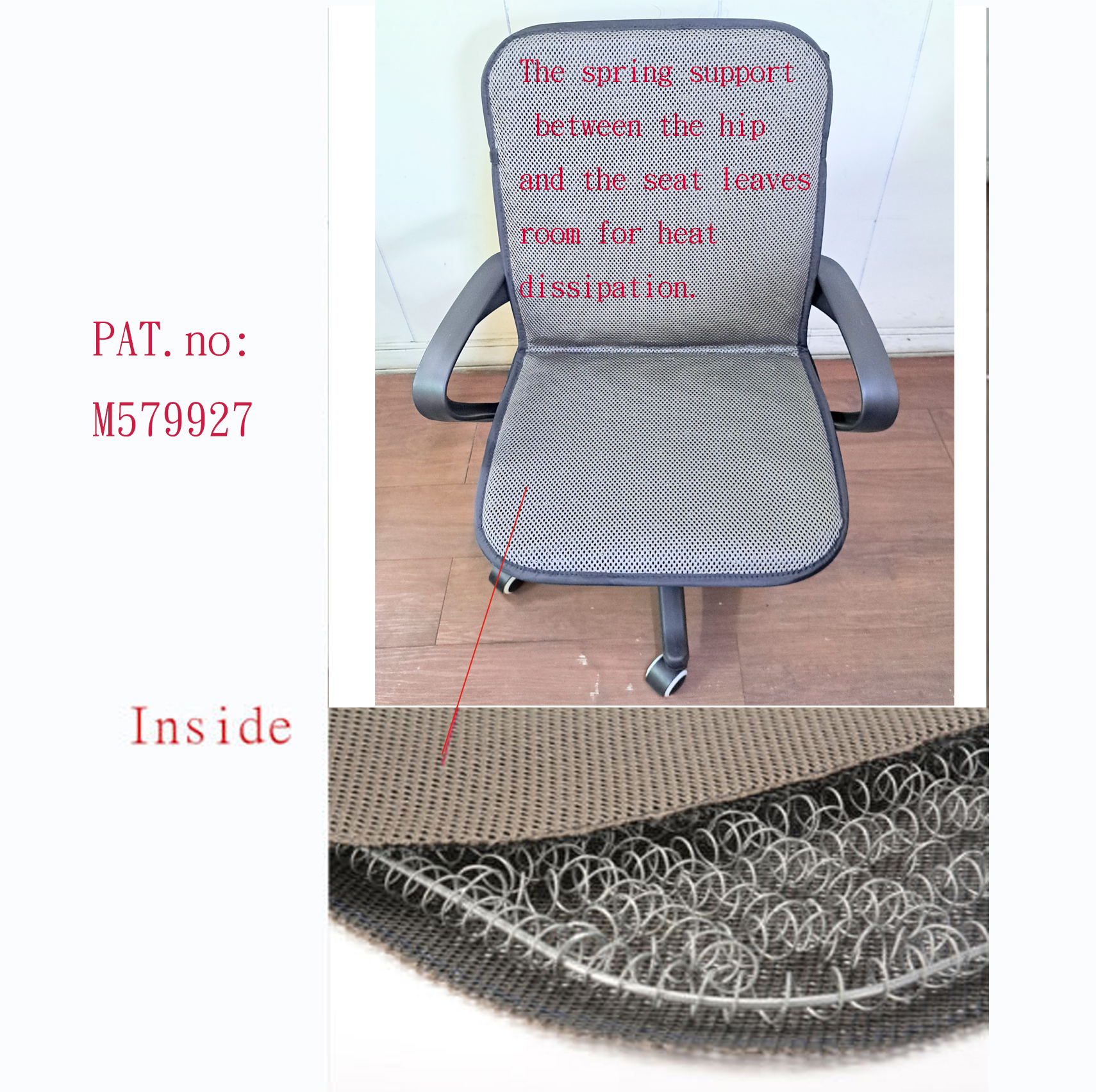 Office Chair Seat Cushion Supplier Offers Spring Mesh Design for All-Season Comfort