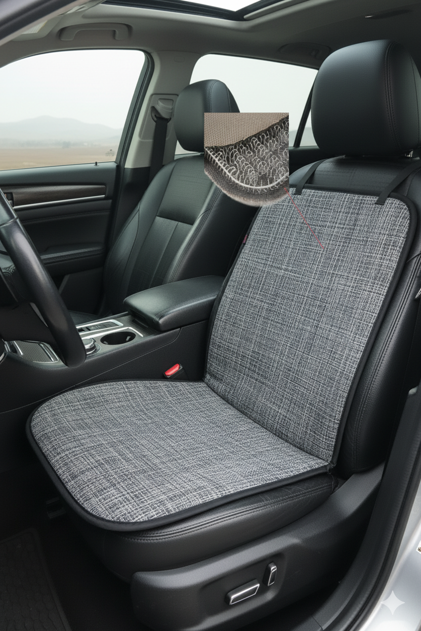 Breathable Gaming Chair Cushion with Cooling Mesh and Lumbar Support